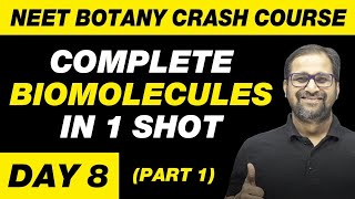 BIOMOLECULES in 1 Shot Part 1  All Theory Tricks amp PYQs  Class 11  NEET [upl. by Pegeen73]