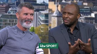 Roy Keane and Patrick Vieira best bits from France v Germany  ITV Sport [upl. by Ahseikal]