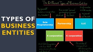 The Different Types of Business Entities in the US [upl. by Borszcz457]