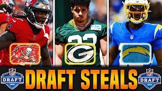 The Biggest STEALS From The 2024 NFL Draft [upl. by Yelssew857]