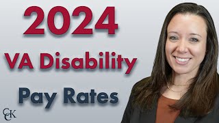 2024 VA Disability Pay Chart and Compensation Rates [upl. by Ysirhc]