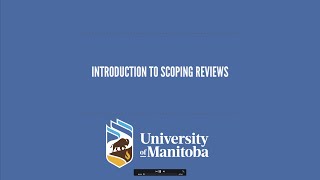 Introduction to Scoping Review [upl. by Ada]