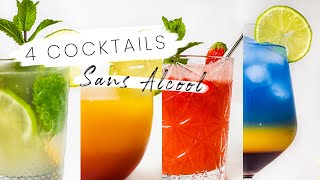 4 Cocktails Sans Alcool Colorés amp Parfaits pour lété [upl. by Hardwick]