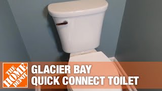 Glacier Bay Quick Connect Toilet  The Home Depot [upl. by Urbano]