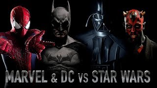 MARVEL amp DC vs STAR WARS [upl. by Relyat]