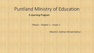 Physics  Chapter 1  Lesson 1 [upl. by Noami]