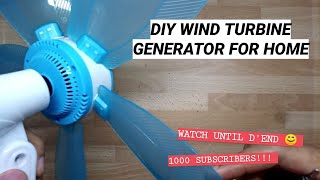 DIY WIND TURBINE GENERATOR FOR HOME [upl. by Riebling647]