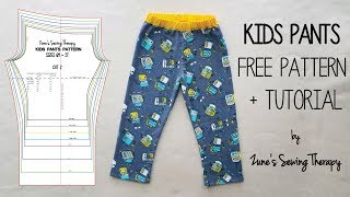 Kids Pants Tutorial with FREE Pattern [upl. by Britta]