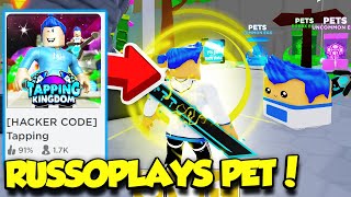 THERES A NEW TAPPING SIMULATOR GAME THAT HAS A FREE RUSSOPLAYS PET Roblox [upl. by Naniac]