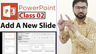 How To Add A New Slide In PowerPoint in Urdu  Class No 2 [upl. by Ardnaxela]