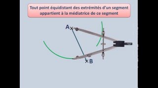 La médiatrice dun segment [upl. by Charlot]