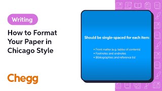 How to Format Your Paper in Chicago Style  Chegg [upl. by Foushee113]