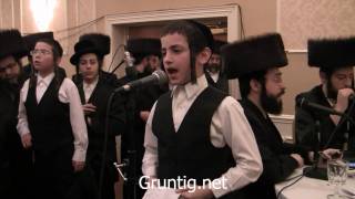 Child Soloist Sings quotA Sheinem Cholemquot Yiddish at Kupath Ezra Melave Malka [upl. by Tiloine]