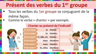 Le présent des verbes du 1er groupe [upl. by Miguel]