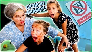 GROUCHY GRANNY GAME IN REAL LIFE CAN WE ESCAPE [upl. by Marella]