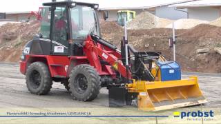 PROBST LEVELKING LK Planierschild Erstellung Feinplanum für Industriehof in Wilburgstetten [upl. by Nessy]