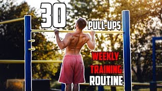 30 Pullups in a Row  Weekly Training Routine [upl. by Abigail]