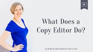 What Does a Copy Editor Do [upl. by Aserej]