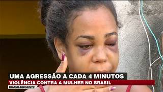 Violência contra mulher Uma agressão a cada 4 minutos [upl. by Burack]