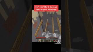 How to make a minecraft sand trap [upl. by Nwhas]