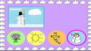 Jahreszeiten Ratespiel  Deutsch lernen  learn German  a game about seasons [upl. by Vin924]