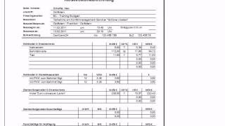 Reisekostenabrechnung mit Excel [upl. by Sibie]