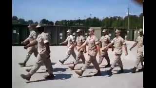 USMC US Marine Corps Marching Cadence [upl. by Dnallor]