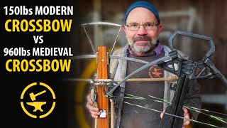 960lbs crossbow vs 150lbs crossbow  TESTED [upl. by Annirok]