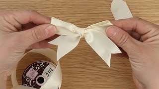 How to Tie A Ribbon Bow  Craft Techniques [upl. by Eeral]