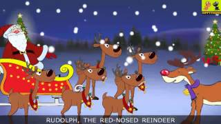 Rudolph The RedNosed Reindeer  Christmas Songs With Lyrics For Kids By ZippyToons [upl. by End573]