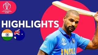 Dhawan Strikes Super Century  India vs Australia  Match Highlights  ICC Cricket World Cup 2019 [upl. by Yelsnik]