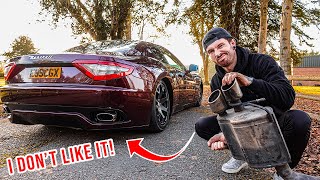 CRAZY LOUD EXHAUST ON MY MASERATI GRANTURISMO [upl. by Ahsekad]