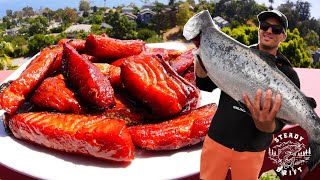 HOW TO MAKE SMOKED CANDY SALMON  Full Recipe [upl. by Terrel]