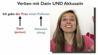 Verbs with Accusative AND Dative in German [upl. by Hube]