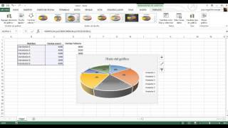 Insertar grafico en excel 2013 completo [upl. by Erdnua]