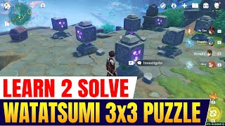 Watatsumi Island 3x3 Cube Puzzle  Inazuma 21 【Genshin Impact】 [upl. by Finbar]