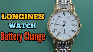 How To Change Longines L47902 Watch Battery  Watch Repair Channel  SolimBD [upl. by Stav]