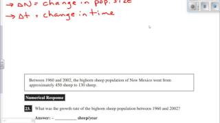 Population Growth Rate Calculation [upl. by Schug205]