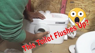 Revolutionary Upflush Toilet Say Goodbye To Plumbing Issues [upl. by Nerot]