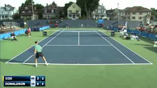 Jared Donaldson v Daniel Cox Binghamton Challenger [upl. by Laurinda]