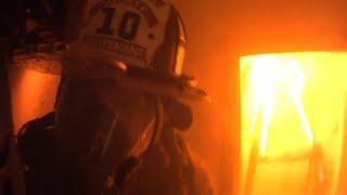 Firefighter Helmet Cam Clearbrook VA Structure Fire [upl. by Cele]