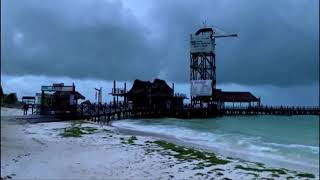 Hurricane Delta slams into Mexico near Cancun [upl. by Meehyrb]