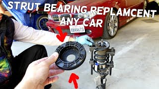 HOW TO REPLACE STRUT BEARING AND SYMPTOMS [upl. by Reivax]