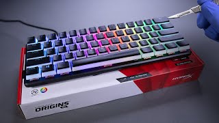 HyperX Alloy Origins 60 Gaming Keyboard  HyperX Pudding Keycaps Unboxing  ASMR [upl. by Madelon]