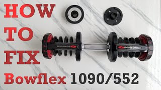 HOW TO Repair And Fix BOWFLEX DUMBBELLS 552 1090 [upl. by Handbook]