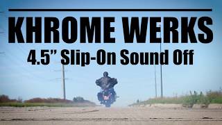 Khrome Werks SlipOn Muffler Sound Off [upl. by Iver]