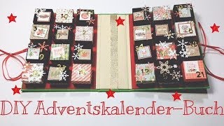 DIY AdventskalenderBuch tutorial  deutsch [upl. by Rebme]