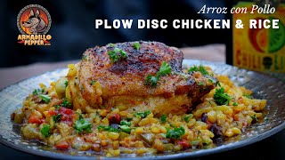 Discada Cooking Disc  Chicken and Rice  Arroz con Pollo [upl. by Kramlich]