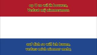 Nationalhymne der Niederlande  Anthem of Netherlands NLDE Text [upl. by Alyahc]