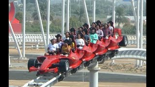 Formula Rossa including Front Seat POV  Ferrari World Abu Dhabi [upl. by Laughry]